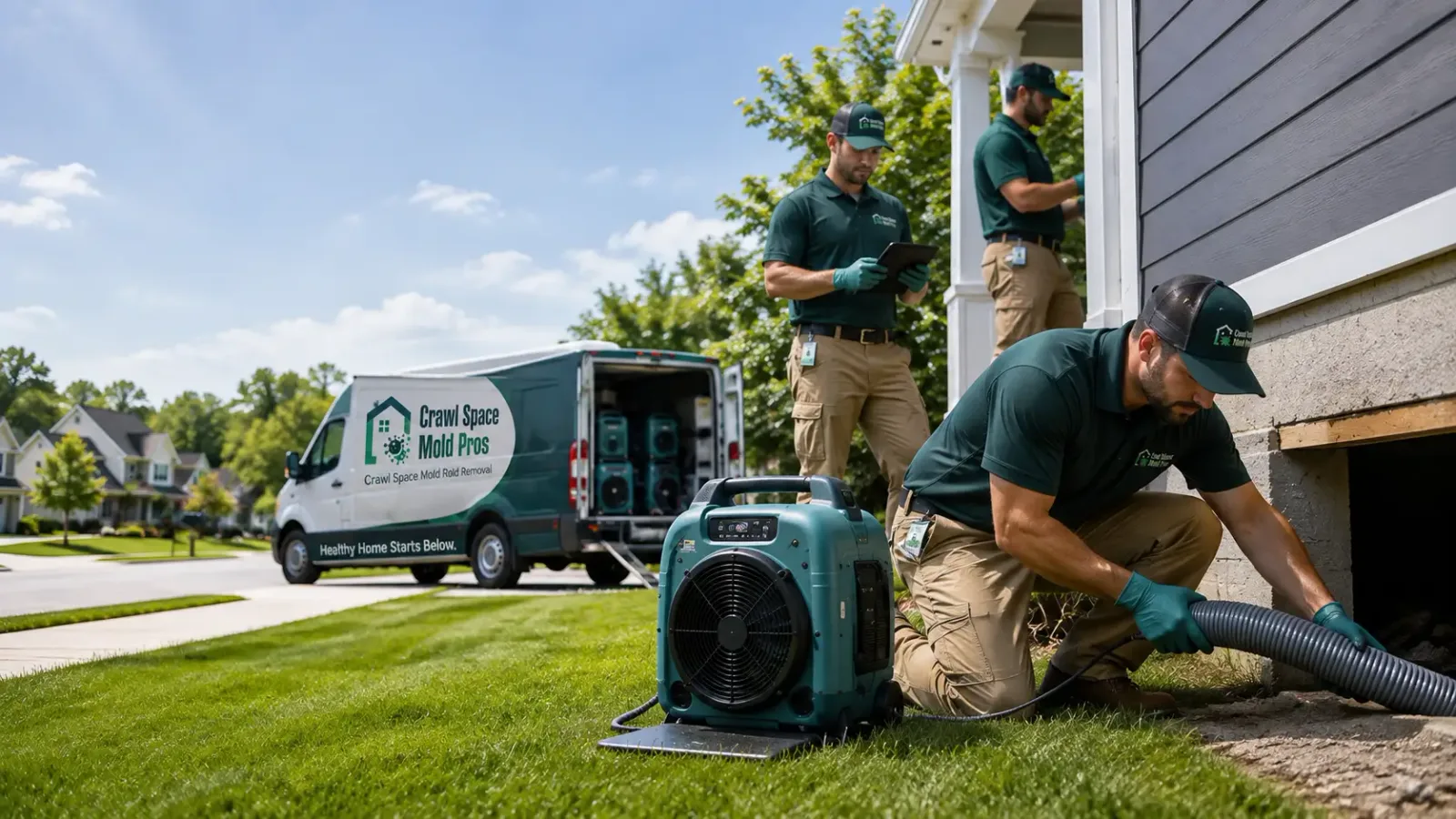 Crawl Space Mold Removal in Fredericksburg, IA